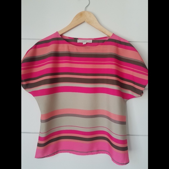 LOFT short sleeve polyester top - Picture 4 of 6